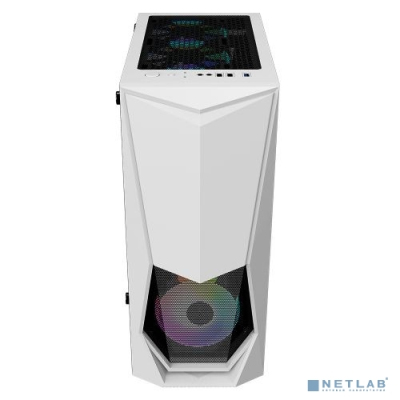 1STPLAYER Корпус DK-3 WHITE / ATX, tempered glass / 3x 120mm LED fans inc. / DK-3-WH-3G6