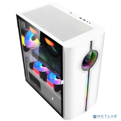 1STPLAYER Корпус INFINITE SPACE IS3 White / mATX, TG / 1x120mm RGB fan inc. / IS3-WH-1F2-W