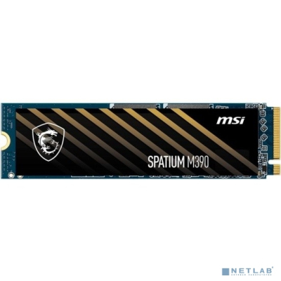 500GB SSD NVMe M.2 MSI SPATIUM M390 (S78-440K070-P83) PCIe Gen3x4 with NVMe, 3300/2300, IOPS 300/550K, MTBF 1.5M, 3D NAND, 200TBW, 0,22DWPD, RTL