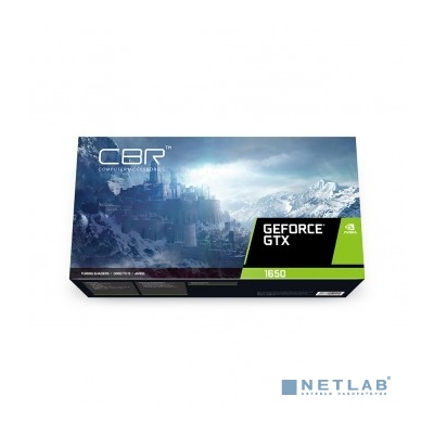 Видеокарта CBR GTX1650 Terminator T1 4Gb GDDR5, 128bit, 1665/8000MHz, 1*DP+1*HDMI+1*DVI, 75W, Ret [VGA-MSGTX1650-4G-RTL]