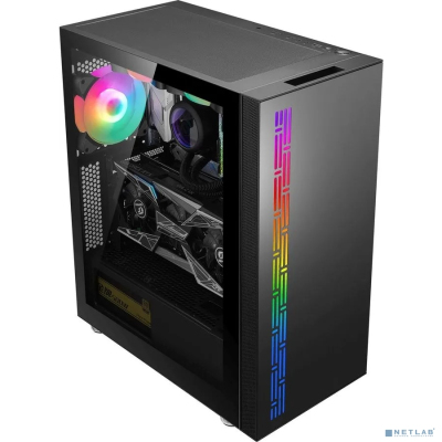 Корпус Formula F-3703 черный без БП ATX 5x120mm 4x140mm 2xUSB2.0 1xUSB3.0 audio bott PSU