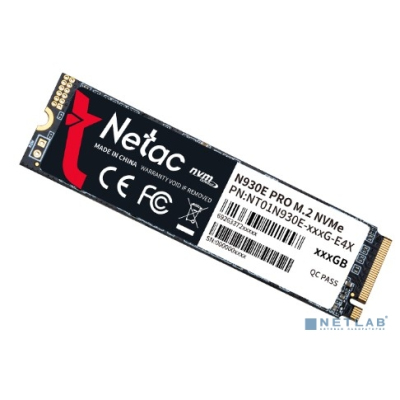 Накопитель SSD Netac PCI-E 3.0 256Gb NT01N930E-256G-E4X(N)N930E Pro M.2 2280
