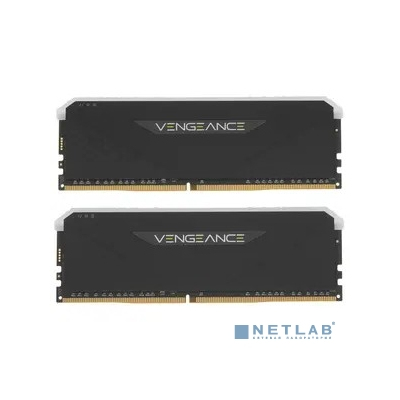Память оперативная/ Corsair DDR4,[CMG16GX4M2E3200C16] 3200MHz 16GB 2x8GB Dimm, Unbuffered, 16-20-20-38, XMP 2.0, Vengeance RGB RS, RGB LED, Black PCB, 1.35V, for AMD Ryzen & Intel