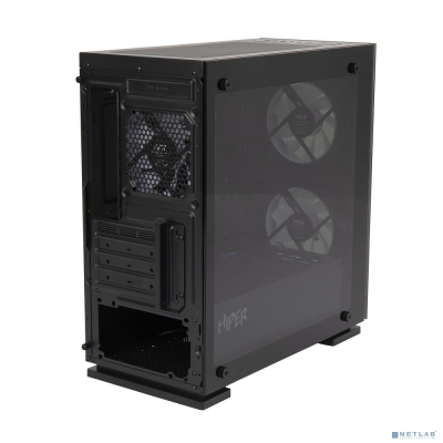CASE HIPER M65 черный без БП ATX 3x120mm 1xUSB2.0 1xUSB3.0 audio bott PSU