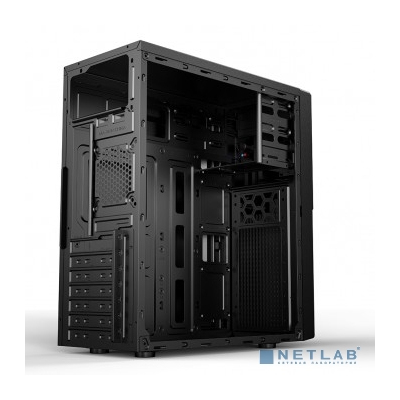 CBR PCC-ATX-E188-WPSU Корпус ATX Miditower E188, без БП, 1*USB 3.0, 2*USB 2.0, HD Audio+Mic, Black