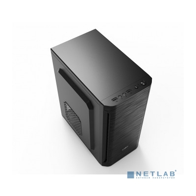 CBR PCC-MATX-MX10-400W2 Корпус mATX Minitower MX10, c БП PSU-ATX400-08EC (400W/80mm), 2*USB 2.0, HD Audio+Mic, Black