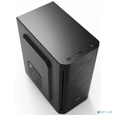CBR PCC-MATX-MX10-450W2 Корпус mATX Minitower MX10, c БП PSU-ATX450-08EC (450W/80mm), 2*USB 2.0, HD Audio+Mic, Black