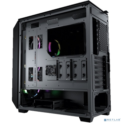 Cougar MX670 RGB, 3х120мм ARGB Fan, ARGB Fan Hub, без БП, черный, ATX