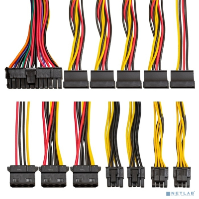Exegate EX292245RUS Блок питания 850W ExeGate 850NPXE (ATX, PPFC, 12cm fan, 24pin, 2x(4+4)pin, 2xPCI-E, 5xSATA, 3xIDE, black)