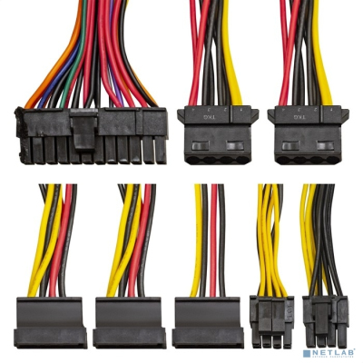 Exegate EX292562RUS Блок питания 250W ExeGate F250AS (Flex ATX, for ITX case, APFC, КПД 80% (80 PLUS), 4cm fan, 24pin, (4+4)pin, PCI-E, 3xSATA, 2xIDE)