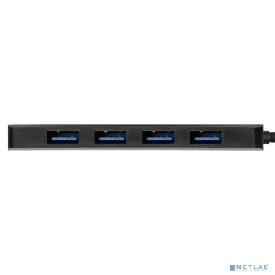 Exegate EX293986RUS USB-Хаб (концентратор) ExeGate DUB-4CP/1 (кабель-адаптер USB Type C --> 4xUSB3.0, Plug&Play, черный)