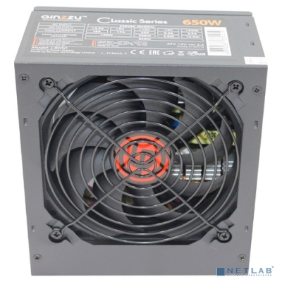 Ginzzu CB650 12CM black,24+4p,2 PCI-E(6+2), 4*SATA, 3*IDE,оплетка MB, кабель питания