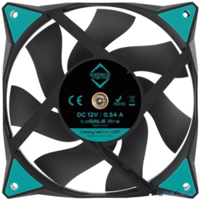 Iceberg Thermal IceGALE Xtra 120mm BLACK 500 - 3000 RPM (MTTF 160,000) hours (IceGALE Xtra 120mm BLACK)