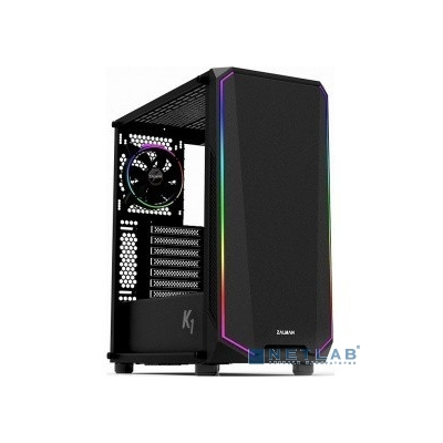 MidiTower Zalman K1 (K1REV.B) Black без БП { боковое окно, ATX}