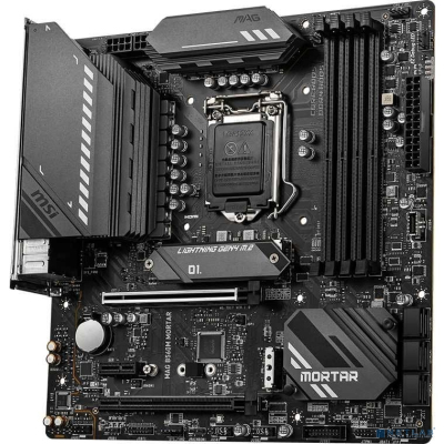 MSI MAG B560M MORTAR {Soc-1200 Intel B560 4xDDR4 mATX AC`97 8ch(7.1) 2.5Gg+HDMI+DP}