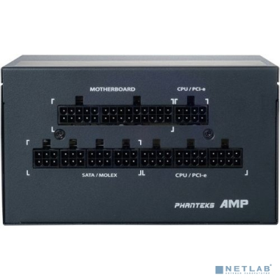 PHANTEKS AMP 850W Блок питания (Active PFC, 120mm Fan, Japanese Capacitors, 80 PLUS Gold, Fully Modular) [PH-P850G] Retail