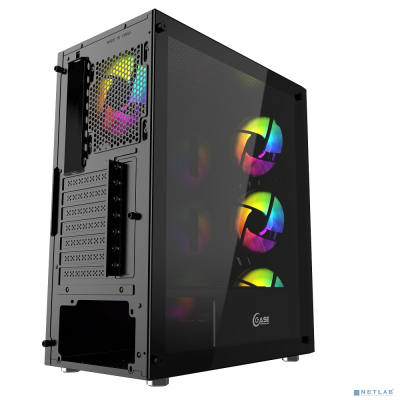 Powercase CMIPB-L4 Корпус Mistral P4B, Tempered Glass, 4x 120mm 5-color fan, чёрный, ATX (CMIPB-L4)