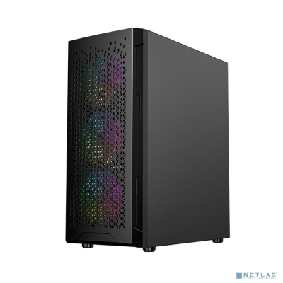 Powercase Mistral Evo Air, Tempered Glass, 4x 120mm ARGB fan + ARGB HUB, Пульт ДУ, чёрный, ATX (CMIEE-A4)