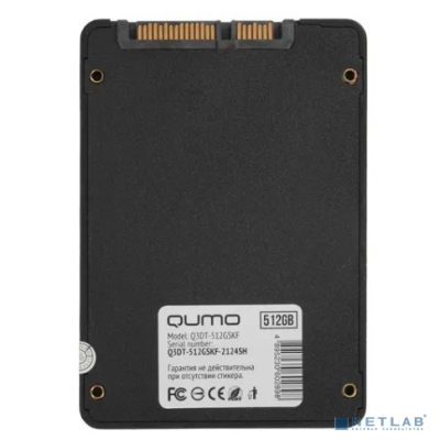 QUMO SSD 512GB Novation TLC 3D (Q3DT-512GSKF) {2,5" R/W 550/500 MB/s SM2258XT/SM2259XT OEM}