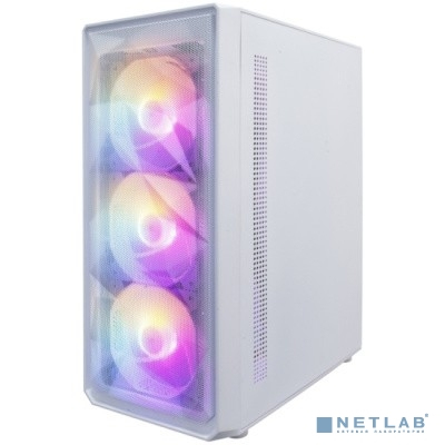 STPLAYER FD3 White / ATX / 4x120mm LED fans inc. / FD3-WH-4F1-W