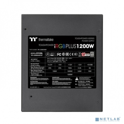 Thermaltake Toughpower iRGB Plus, ATX 1200W Toughpower iRGB Plus 80+ platinum (24+4+4pin) APFC 140mm fan colo [PS-TPI-1200F2FDPE-1]