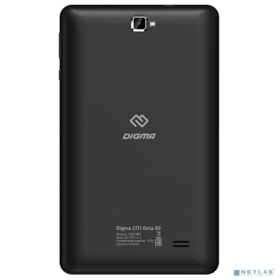 Digma CITI Octa 80 SC9863 8C/4Gb/64Gb 8" IPS 1920x1200/3G/4G/And9.0/черный/BT/GPS/5Mpix/2Mpi [1160439]