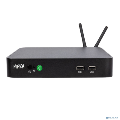Hiper I81N8CL87T Nettop Hiper M8 Cel J4125/4Gb/SSD256Gb UHDG 600/DOS/black