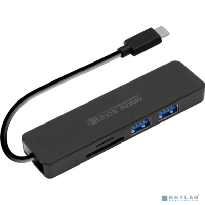 Картридер Ginzzu EXT GR-899UB Type C, 3xUSB 3.0+U3:SD/microSD