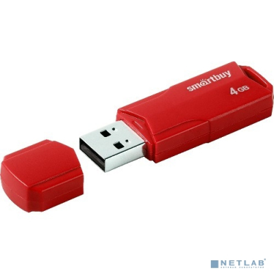 Smartbuy USB Drive 4GB CLUE Red (SB4GBCLU-R)