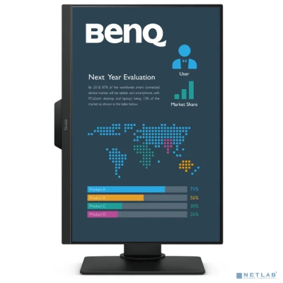 LCD BenQ 25" BL2581T черный/темно-серый {IPS 1920x1200 5ms 16:10 HAS Pivot 1000:1 300cd 178/178 D-Sub DVI HDMI1.4 DisplayPort1.2 USB 2x1W VESA}