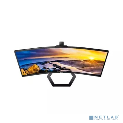 LCD PHILIPS 34" 34E1C5600HE/00 черный {VA curved 3440x1440 100Hz 1ms 178/178 300cd 2xHDMI DisplayPort 4xUSB USB-C webcam 2x5W}