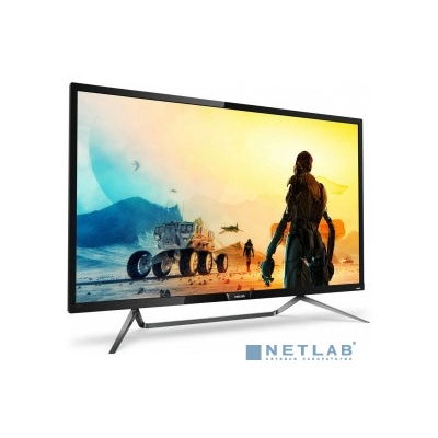 LCD PHILIPS 43" 436M6VBPAB/00{01} черный {MVA Ambiglow 3840x2160 4ms 178/178 720cd HDMI DisplayPort MiniDP 4xUSB USB-C MM}