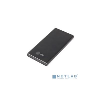 Мобильный аккумулятор Cactus CS-PBFSJT-10000 Li-Pol 10000mAh 2.1A+2.1A черный 2xUSB материал алюминий