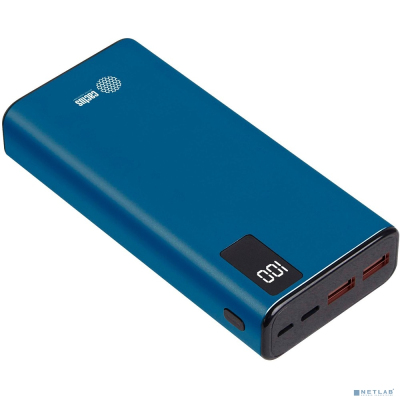 Мобильный аккумулятор Cactus CS-PBFSYT-20000 20000mAh 3A 2xUSB голубой