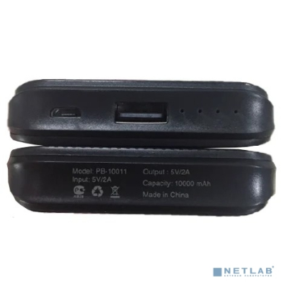 Harper Аккумулятор внешний портативный PB-10011 black (10 000mAh; Тип батареи Li-Pol; Выход 5V/2,1A; LED индикатор)