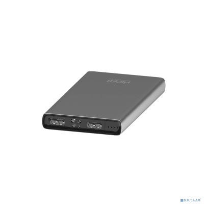 Hiper Мобильный аккумулятор Hiper Metal10K 10000mAh 2.4A 2xUSB темно-серый (METAL 10K SPACE GRAY)