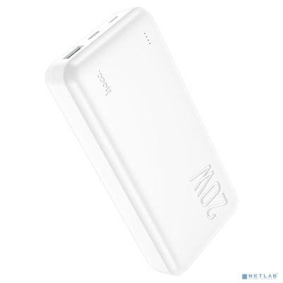 Hoco J87A Портативный аккумулятор, 20000mAh, 3A, белый (61040)