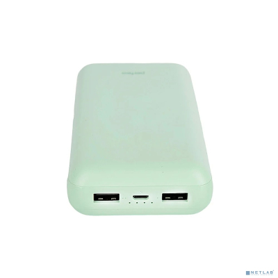 Perfeo Powerbank COLOR VIBE 20000 mah + Micro usb /In Micro usb /Out USB 1 А, 2.1A/ Mint (PF_D0169)