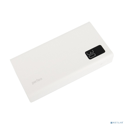 Perfeo Powerbank MOUNTAINS 30000 mAh/LED дисплей/PD + QC 3.0/Type-C/4 USB/Выход: 3A, max 22.5W/White (PF_D0162)