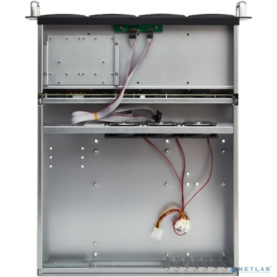 Exegate EX281290RUS Серверный корпус ExeGate Pro 2U550-HS08 <RM 19", высота 2U, глубина 550, БП 1U-600ADS, 8xHotSwap, USB>