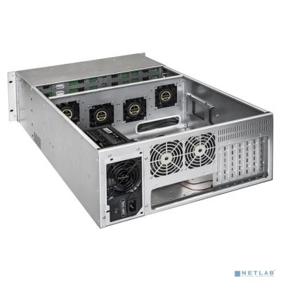 Exegate EX293583RUS Серверный корпус ExeGate Pro 4U660-HS24 <RM 19", высота 4U, глубина 660, БП 1200ADS, 24xHotSwap, USB>