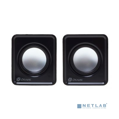 Колонки Oklik OK-331 2.0 черный 6Вт
