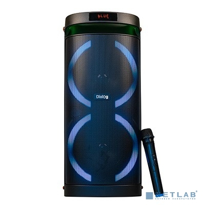 Dialog Oscar AO-300 - акустическая колонка 1.0, 80WRMS, Караоке с беспр. микр., BT+FM+USB+SD+LED