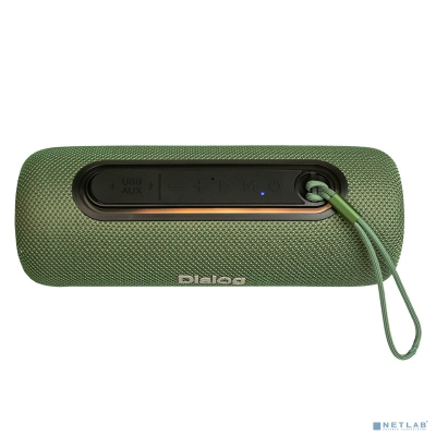 Dialog Progressive AP-11 GREEN - акуст. колонка-труба, 1.0, 12W RMS, Bluetooth, FM+USB reader