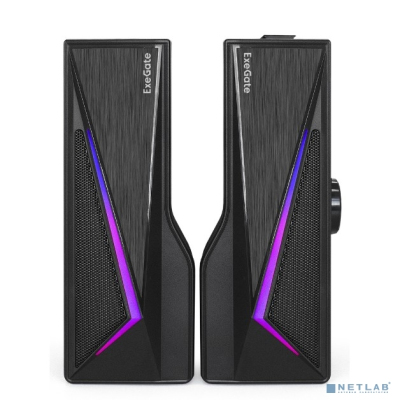 ExeGate Allegro 170 (питание USB, Bluetooth, 2х3Вт (6Вт RMS), 60-20000Гц, цвет черный, RGB подсветка, с возможностью трансформации в саундбар, Color Box)