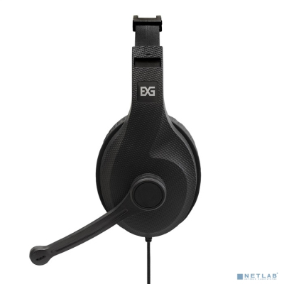 ExeGate Office HS-102S (4-контактный 3.5 мм мини-джек, динамик 40мм, 20-20000Гц, длина кабеля 1,5м, регулировка громкости на кабеле, Color Box)