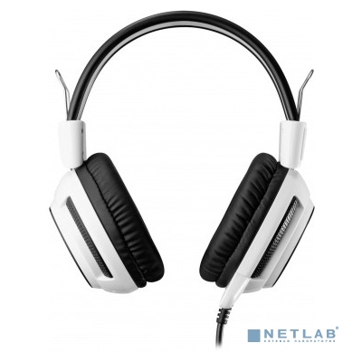 Oklick HS-G300 белый/черный {2.5м мониторы оголовье (AH-V1W)} [361558]