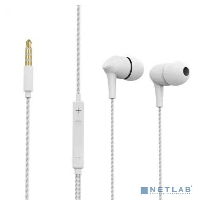 Perfeo наушники внутриканальные c микрофоном SKEW белые