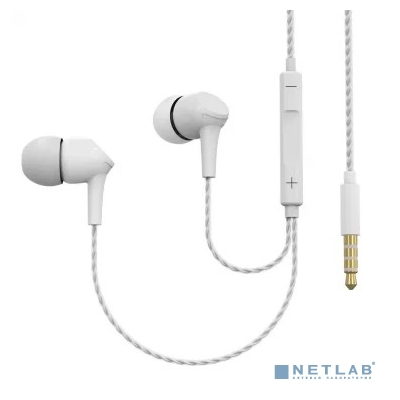 Perfeo наушники внутриканальные c микрофоном SKEW белые