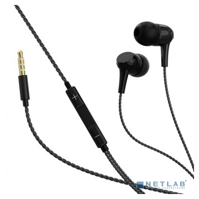 Perfeo наушники внутриканальные c микрофоном SKEW черные